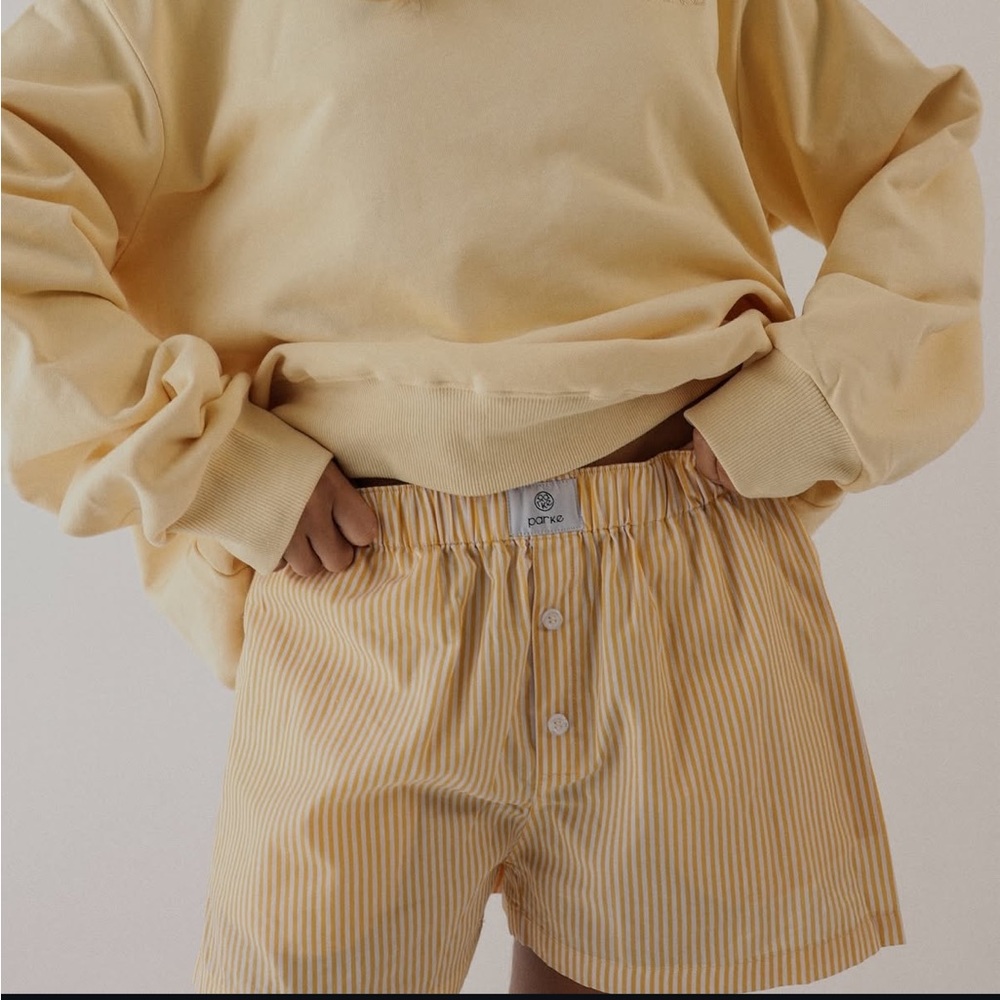 Parke yellow boxer shorts